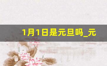 1月1日是元旦吗_元旦节是多少月多少日