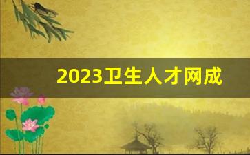 2023卫生人才网成绩查询_卫生副高考试成绩查询
