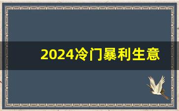 2024冷门暴利生意