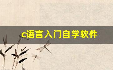 c语言入门自学软件