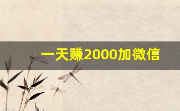 一天赚2000加微信_抖音关注10元一单兼职
