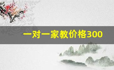 一对一家教价格300