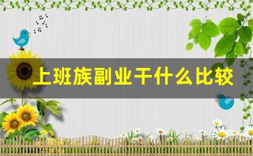 上班族副业干什么比较好_副业推荐靠谱的10个