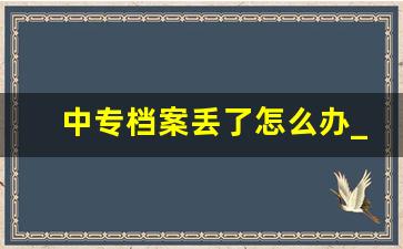 中专档案丢了怎么办_杭州档案存放机构
