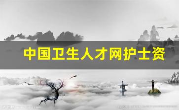中国卫生人才网护士资格证书查询_护士电子化信息登录入口个人端