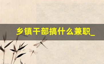 乡镇干部搞什么兼职_农村干部可以兼职吗