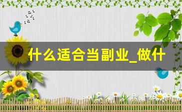 什么适合当副业_做什么副业可以挣点钱