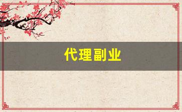 代理副业