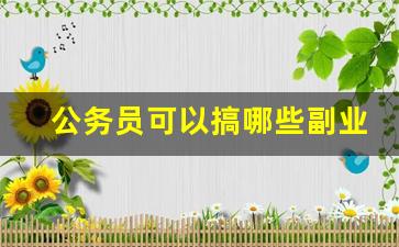 公务员可以搞哪些副业_适合备考公务员的兼职