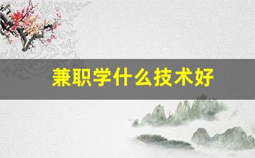 兼职学什么技术好