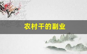 农村干的副业