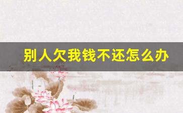 别人欠我钱不还怎么办如何走法律_转账记录可以起诉要回钱吗