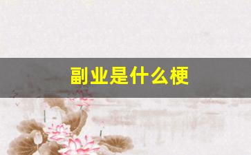 副业是什么梗
