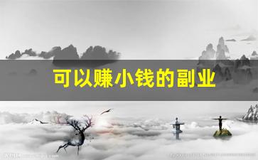 可以赚小钱的副业