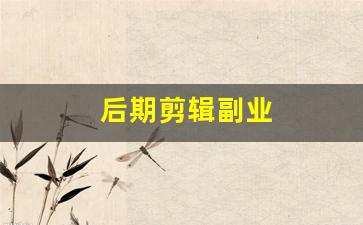 后期剪辑副业