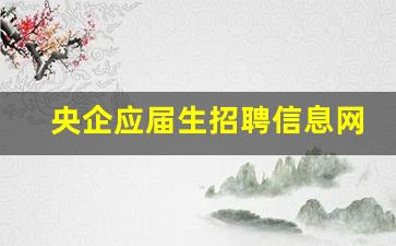 央企应届生招聘信息网_2024央企校园招聘公告大全