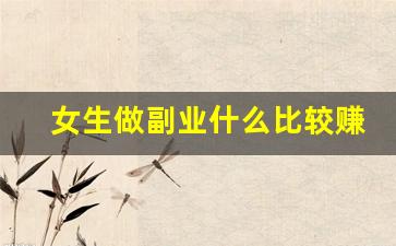 女生做副业什么比较赚钱