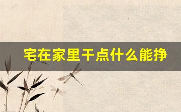 宅在家里干点什么能挣钱