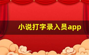 小说打字录入员app