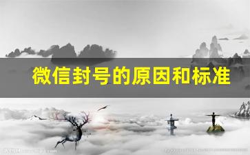 微信封号的原因和标准