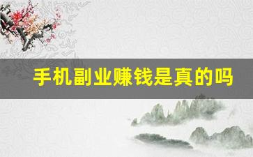 手机副业赚钱是真的吗