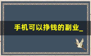 手机可以挣钱的副业_小说抄写员兼职软件app