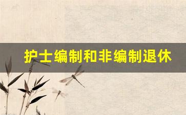 护士编制和非编制退休后待遇差别