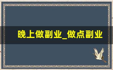 晚上做副业_做点副业
