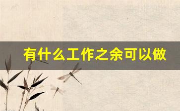 有什么工作之余可以做的副业_已经工作了还可以干哪些副业