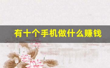 有十个手机做什么赚钱