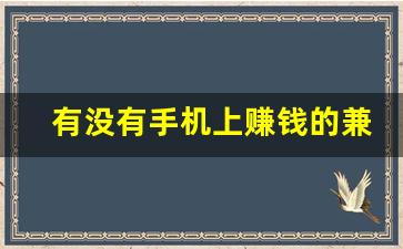 有没有手机上赚钱的兼职