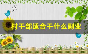 村干部适合干什么副业_村干部的副业管理办法