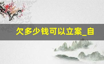 欠多少钱可以立案_自己怎么申请停息挂账