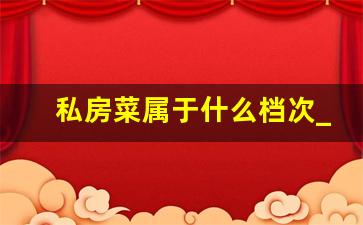 私房菜属于什么档次_私房菜贵不贵