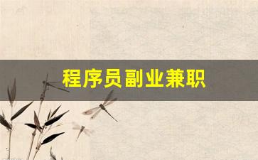 程序员副业兼职