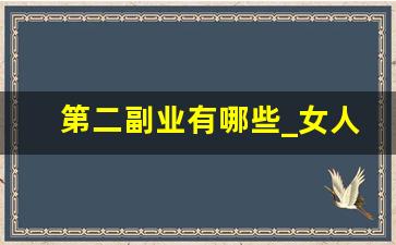 第二副业有哪些_女人第二副业做什么好