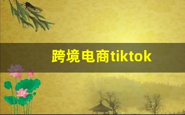 跨境电商tiktok运营_tiktok玩的人多吗