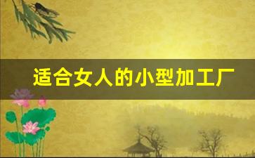 适合女人的小型加工厂_不愁销路的小型加工厂加工项目