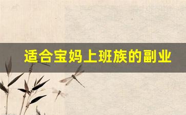 适合宝妈上班族的副业