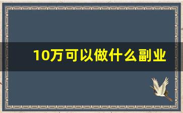 10万可以做什么副业