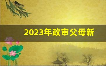 2023年政审父母新标准