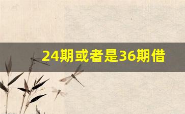 24期或者是36期借款app