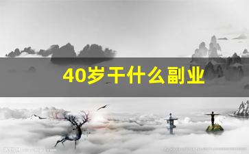 40岁干什么副业