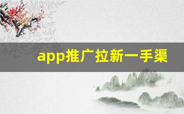 app推广拉新一手渠道_地推十大推广app平台