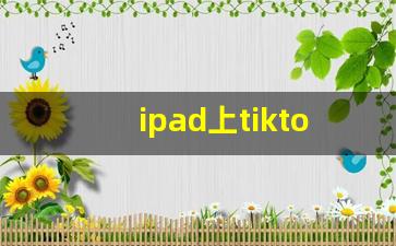 ipad上tiktok_tiktok平板能用吗