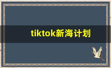 tiktok新海计划抢单佣金_tiktok代理软件