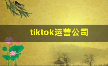 tiktok运营公司