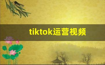 tiktok运营视频教程