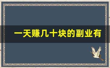 一天赚几十块的副业有哪些_一个月可以赚1000的副业