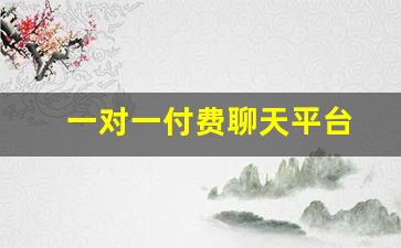一对一付费聊天平台